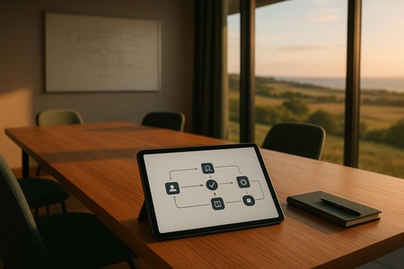 Workflow de prospection BTP en Normandie automatise avec intelligence artificielle
