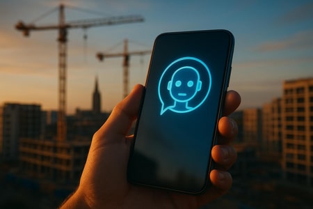 Chatbot IA pour entreprise BTP à Rouen répondant sur les réseaux sociaux