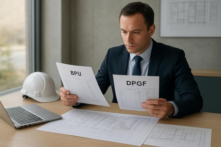 Contrôle des montants BPU et DPGF avant envoi pour appels d’offres BTP