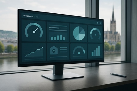 Dashboard IA pour suivi et scoring de prospects BTP à Rouen medium