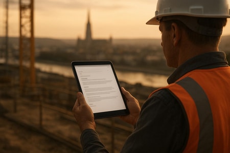 Exemple de mail professionnel BTP rédigé par un outil IA à Rouen taille medium