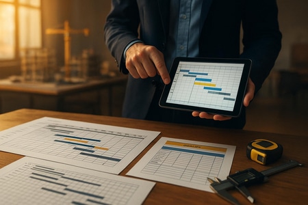 Organisation du mémoire technique travaux publics avec planning et qualité