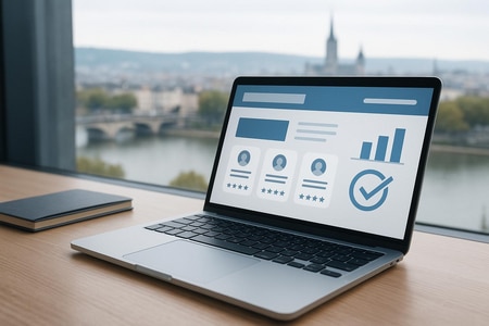 Site internet BTP a Rouen integrant avis clients et e-reputation