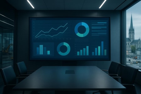 Tableau de bord IA pour performance LinkedIn BTP à Rouen