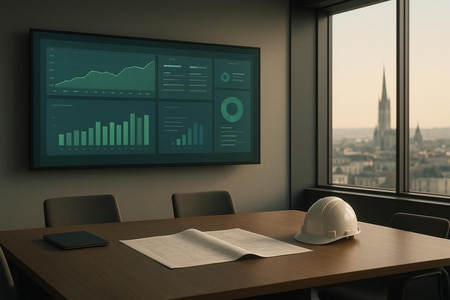 Tableau de bord IA pour suivre devis et rentabilité de chantiers BTP à Rouen taille medium
