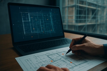 Vision par ordinateur IA appliquée aux plans de chantier pour devis BTP à Rouen taille medium