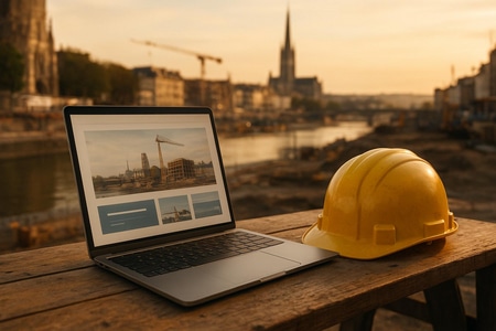 Création de contenu web BTP automatisée à Rouen pour PME du bâtiment