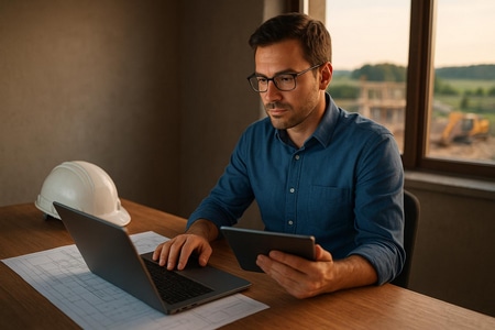 Expert IA BTP Webaccel configurant un systeme de suivi SAV pour une PME BTP en Normandie