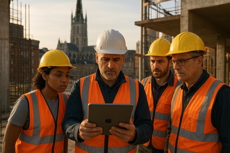 Gestion ressources humaines BTP IA Rouen optimisation des équipes sur chantiers taille medium