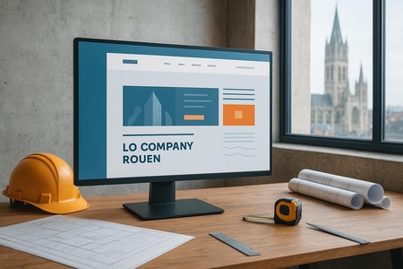 Site web BTP à Rouen avec contenu automatisé générant plus de demandes de devis