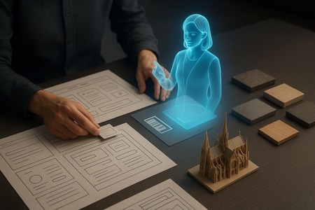 Structure de page de service BTP à Rouen optimisée par intelligence artificielle