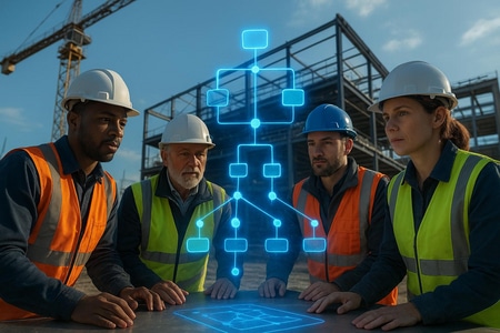 Workflow IA BTP Webaccel pour automatiser le planning des ouvriers sur les chantiers