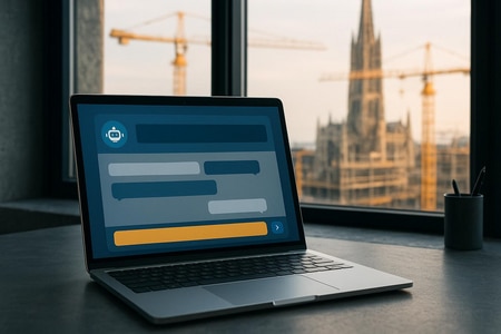 Chatbot site web BTP Rouen repondre aux questions clients et capter des devis