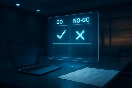 Grille go no go IA pour analyser la rentabilité d'un appel d'offre BTP