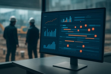 Tableau de bord IA pour détecter les conflits de planning sur les chantiers BTP