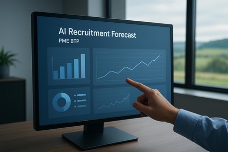 Tableau de bord IA de prévision de recrutement pour PME BTP en Normandie