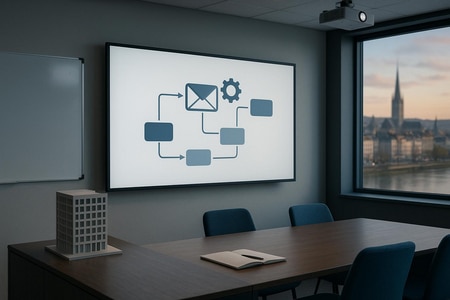 Workflow email IA et automatisation pour PME BTP à Rouen