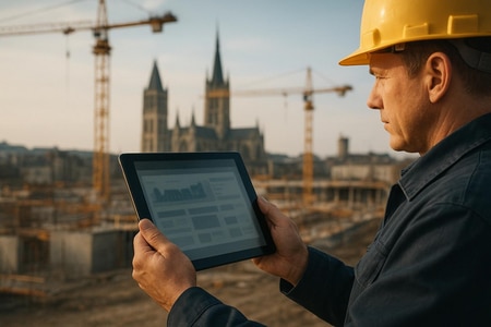 Assistant IA pour compte rendu de chantier BTP à Rouen automatisation compte rendu medium