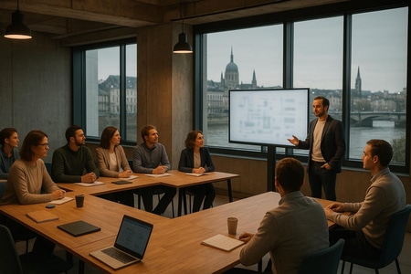 Atelier BTP Webaccel à Rouen sur lIA pour relation client des entreprises du BTP