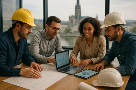 Intégration de solutions IA pour PME BTP à Rouen et automatisation des processus chantier et appels d'offres