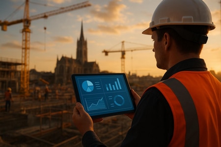 Suivi de chantier BTP automatisé par IA à Rouen avec tableaux de bord et rapports