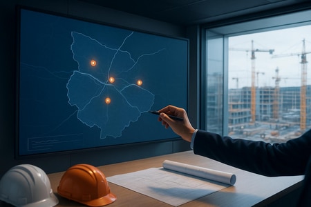 Tableau de bord IA pour planning multi chantiers BTP à Rouen medium