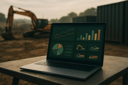Dashboard IA pour suivi de la marge chantier liée au parc matériel BTP