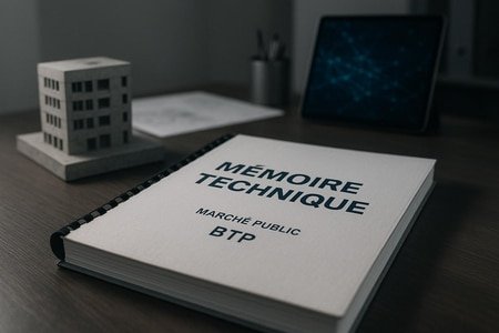 Mémoire technique marché public BTP généré par intelligence artificielle