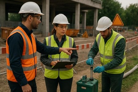 Organisation des moyens humains sécurité qualité environnement sur chantier BTP