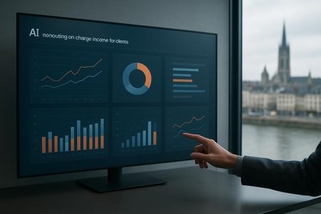 Tableau de bord IA pour suivi clients et marges chantiers BTP à Rouen taille medium