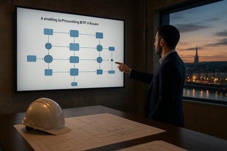 workflow d’emailing IA pour prospection entreprise BTP à Rouen